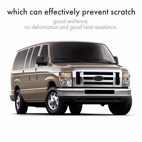 PEVAST Replacement Sun Visor Fit for Ford E150/E250/E350 2009-2014, Sun Visor Replacement, OEM: 9C2Z1504105AA-gray-left and Right (Left+Right) - Image 3