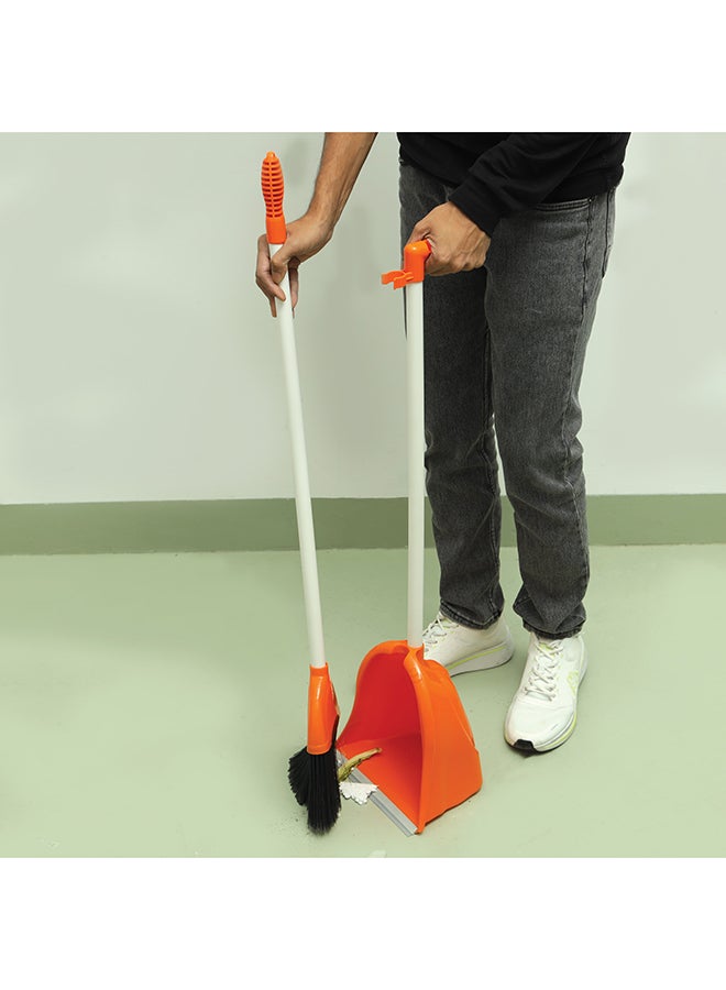 Royalford Royalbright Broom With Dustpan 27X25X110Cm Multicolor Assorted - Image 2