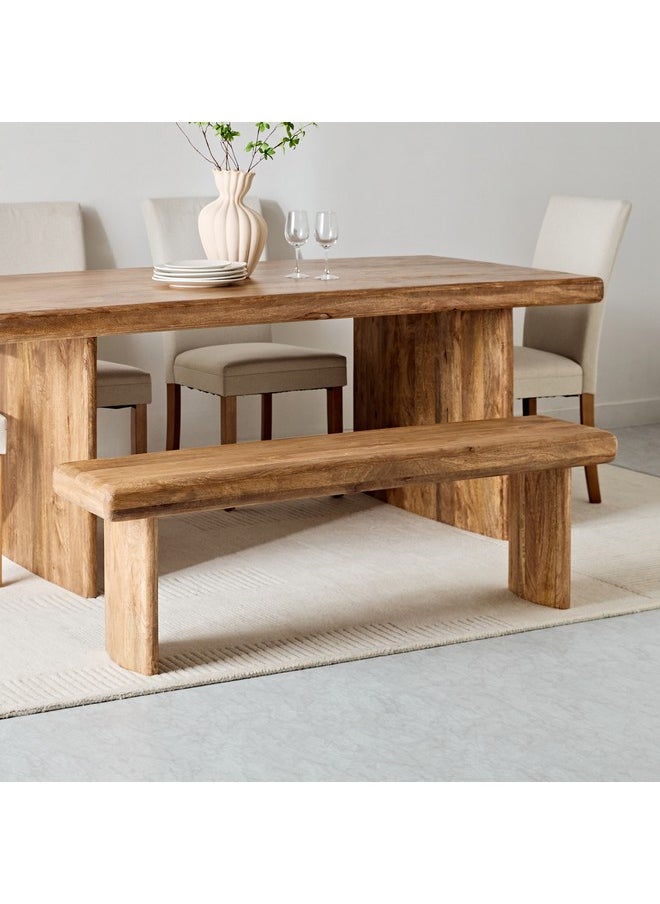 Home Box Clayton Solid Wood Bench 35 x 45 x 145 cm  - Image 1