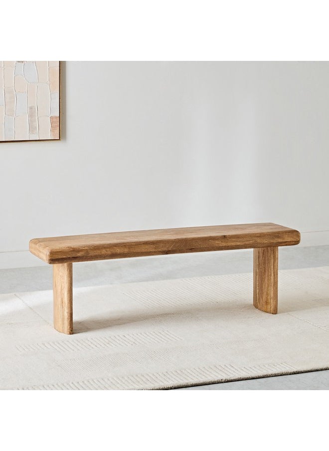 Home Box Clayton Solid Wood Bench 35 x 45 x 145 cm  - Image 2