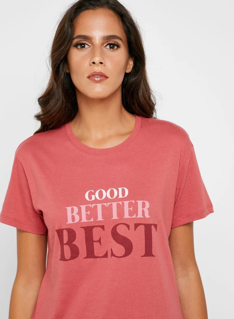 Cotton On  Slogan T-Shirt for Women | Best Price UAE