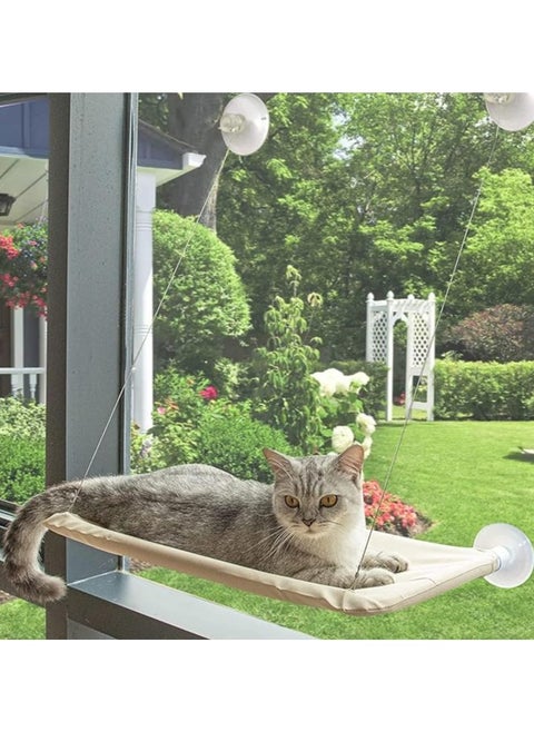Cat Window Perch Window Seat Suction Cups Space Saving Cat Hammock Pt Resting Seat Safety Cat Shelves Providing All Around 360 Degree Sunbath for Cats