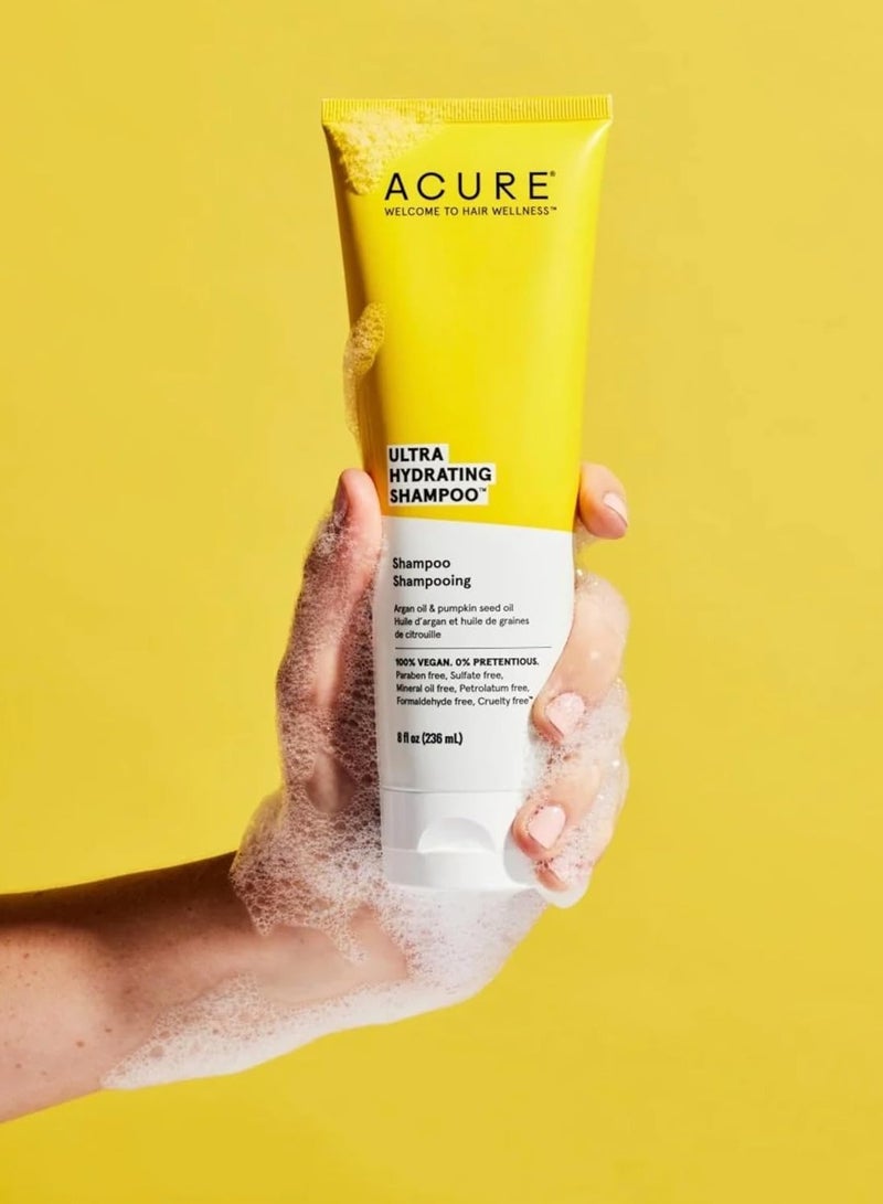 Acure Ultra Hydrating Shampoo Argan & Pumpkin - 236ml - Image 2