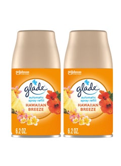 Glade Automatic Spray Refill  Air Freshener For Home And Bathroom  Hawaiian Breeze  6.2 Oz  2 Count  - Image 1