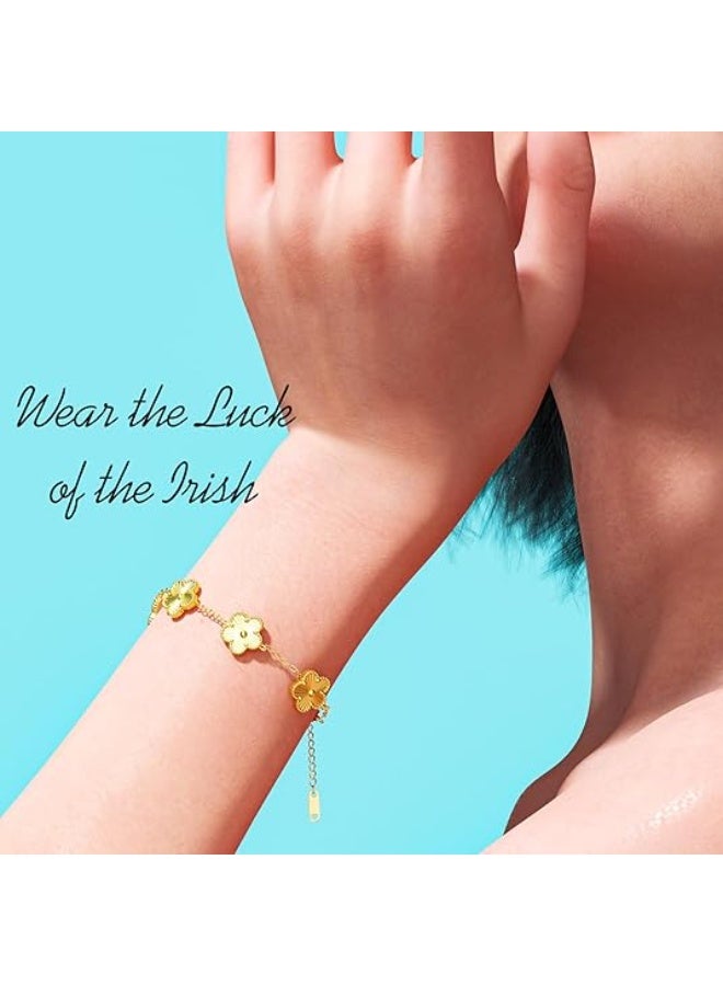 Flower Pattern Chain Bracelet - Image 1