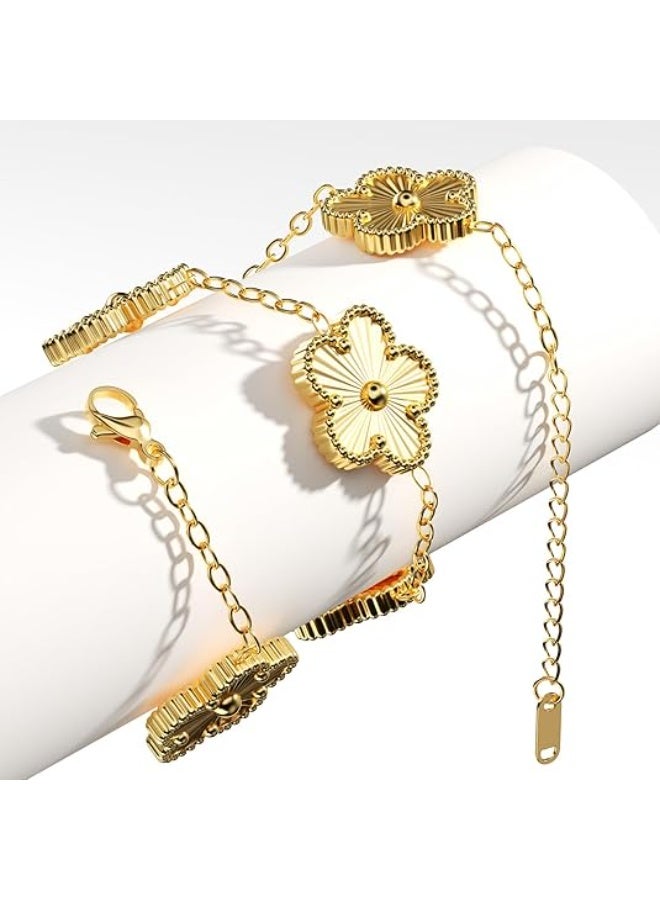 Flower Pattern Chain Bracelet - Image 3