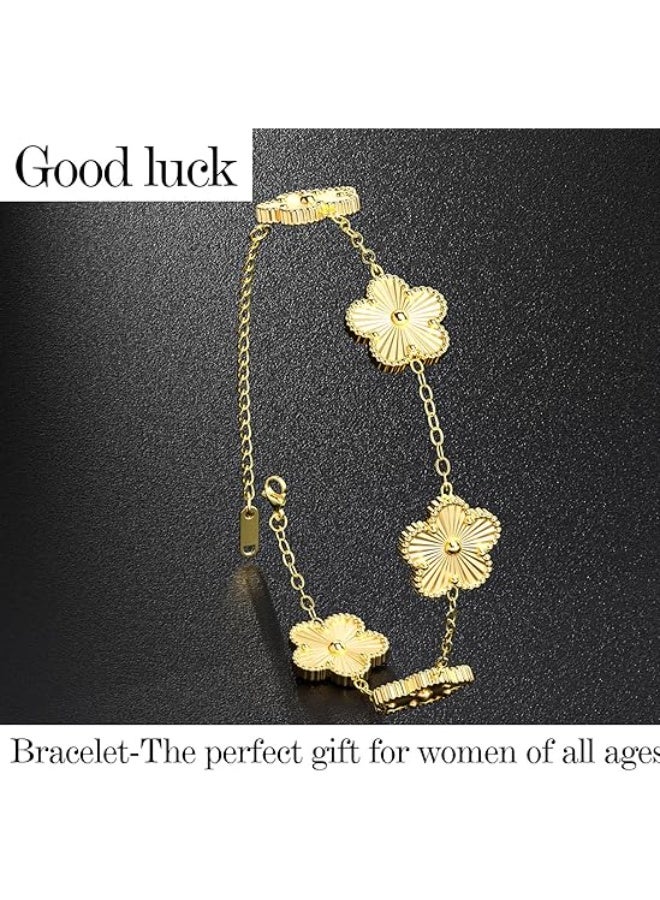 Flower Pattern Chain Bracelet - Image 4