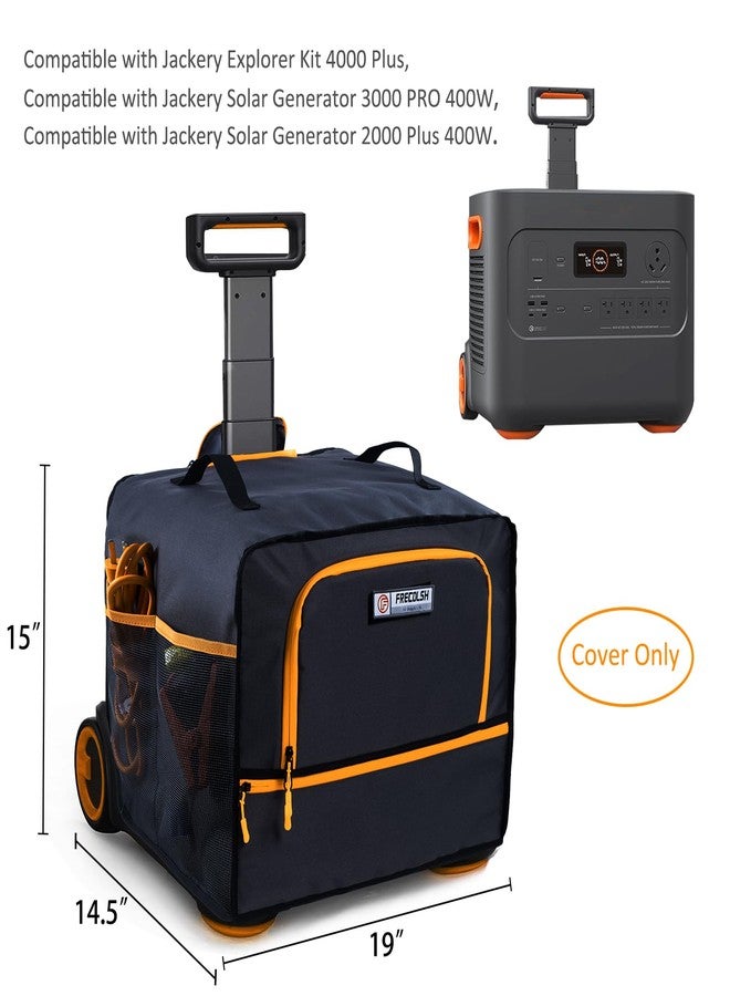 FRECOLSH Dust Cover Compatible with Jackery Solar Generator 2000 Plus 400W, Jackery Explorer Kit 4000 Plus, Jackery Solar Generator 3000 PRO 400W, Waterproof Dust Cover for Jackery Solar Generator - Image 2