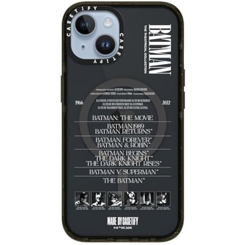 Casetify Impact iPhone 14 Case 【Batman Co-Lab / 4X Military Grade Drop Tested / 8.2ft Drop Protection/Compatible with Magsafe】 - A Hero Can be Anyone - Clear Black - Image 3
