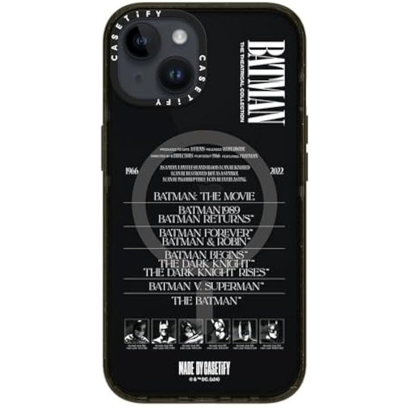 Casetify Impact iPhone 14 Case 【Batman Co-Lab / 4X Military Grade Drop Tested / 8.2ft Drop Protection/Compatible with Magsafe】 - A Hero Can be Anyone - Clear Black - Image 2