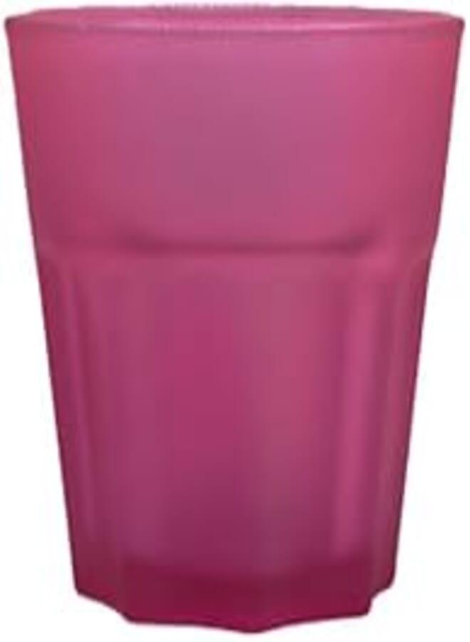 Glass Valley Glass valley, glass cup,cerise 250 ml, sand blasted كوب زجاج مصنفر 250 مل,كرز, جلاس فالي 