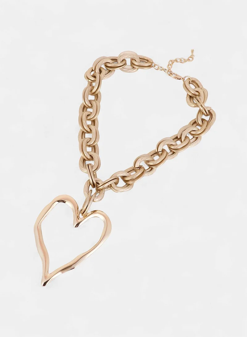 SOHI Coeur-Chain Statement Artificial Necklace Jewellery