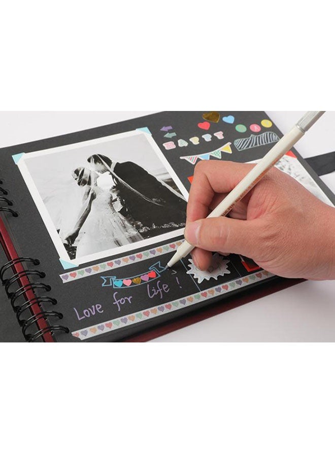 هومستر ألبوم الصور DIY مع الأدوات الزخرفية ، هدايا السجل الحرفية اليدوية للذكرى السنوية ، حفل الزفاف ، عيد الميلاد ، يوم الحب ، السفر ، التخرج مع 80 صفحة - Image 3