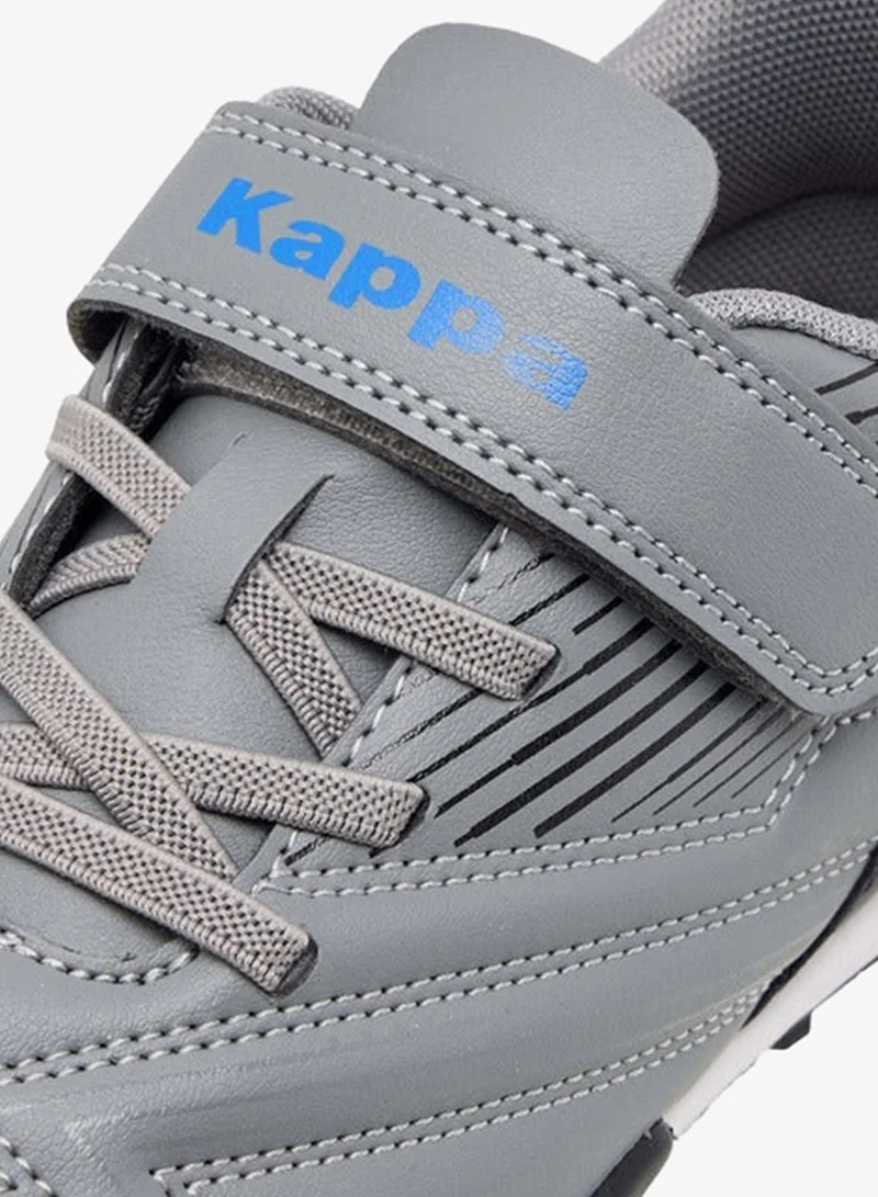 Kappa GREY Boys' Panelled Football Shoes with Hook and Loop Closure for Men | Best Price UAE