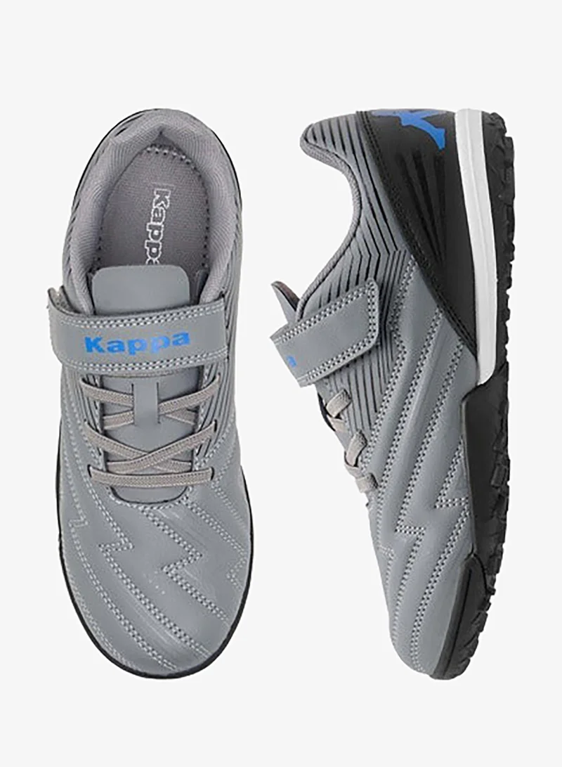 Kappa Boys' Panelled Football Shoes with Hook and Loop Closure