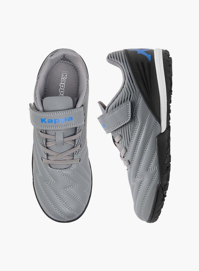 Kappa Boys' Panelled Football Shoes with Hook and Loop Closure - Image 1