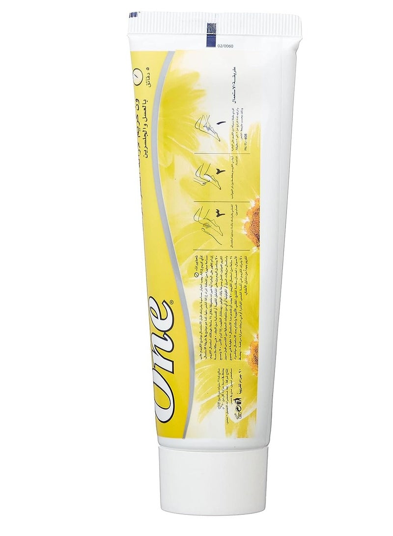 وان مجموعة من قطعتين كريم إزالة الشعر غني بالعسل والجلسرين 90X2جم - Image 2