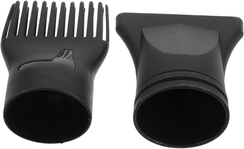 2pcs Hairdressing Blow Dryer Nozzle Flat and Comb Attachments for Styling Shaping and Drying Hair Fit for Hair Dryers - Image 1