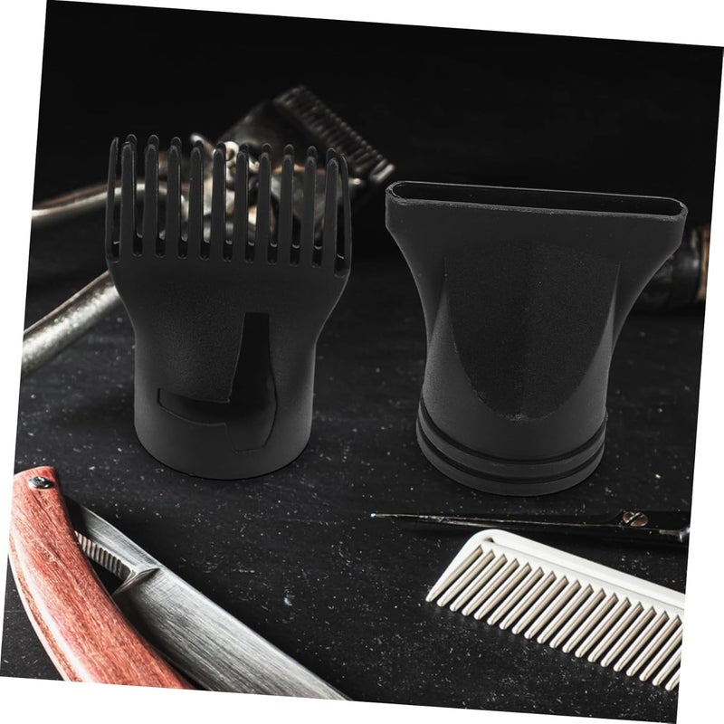 2pcs Hairdressing Blow Dryer Nozzle Flat and Comb Attachments for Styling Shaping and Drying Hair Fit for Hair Dryers - Image 5
