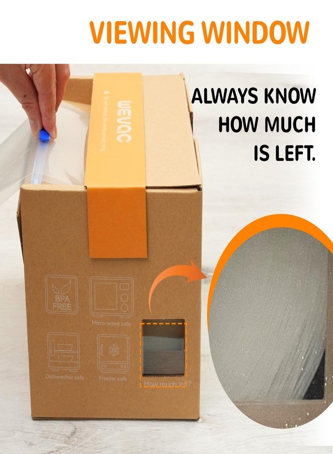Wevac Vacuum Seal Roll Keeper with Cutter, 6''x150', Ideal Vacuum Sealer Bags for Food Saver, BPA Free, Commercial Grade, Great for Storage, Meal prep and Sous Vide, - Image 4