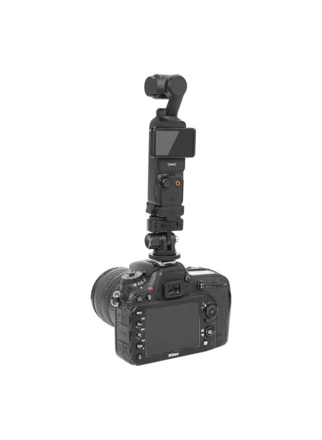 Qiye Dslr Camera Hot Shoe Mount Adapter, Compatible With Dji Pocket 3 And Lingmou Camera Accessories