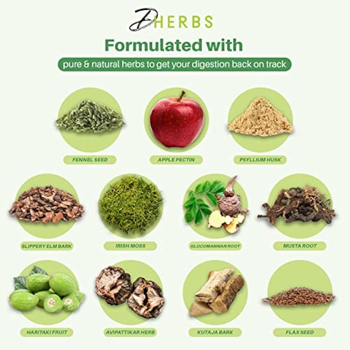 DHerbs Intestinal Cleanser Digestion Supplement, 100 Vegetarian Capsules- Digestive System Cleanse Capsules Made with Pure Herbs - Colon Cleanse Supplement for Overall Gut Wellness - Image 3