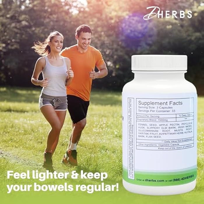DHerbs Intestinal Cleanser Digestion Supplement, 100 Vegetarian Capsules- Digestive System Cleanse Capsules Made with Pure Herbs - Colon Cleanse Supplement for Overall Gut Wellness - Image 2