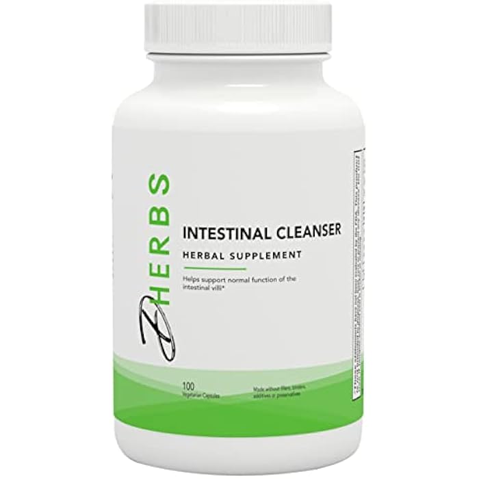 DHerbs Intestinal Cleanser Digestion Supplement, 100 Vegetarian Capsules- Digestive System Cleanse Capsules Made with Pure Herbs - Colon Cleanse Supplement for Overall Gut Wellness - Image 1