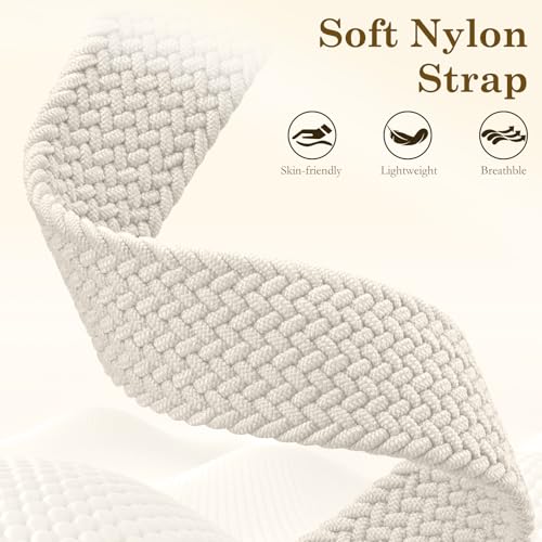 Dirrelo Braided Magnetic Band Compatible with Apple Watch Bands for Women 40mm 41mm 38mm 42mm,Dressy Infinity-Style Stretchy Elastic Breathable Strap for iWatch Series 11 10 9 8 7 6 5 4 SE/Ultra 3 2 1 - Image 3
