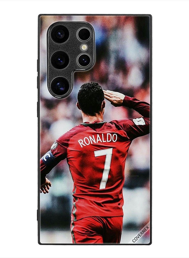 Covernex Protective Case Cover For Samsung Galaxy S24 Ultra Ronaldo Salute To Crowd - Image 1