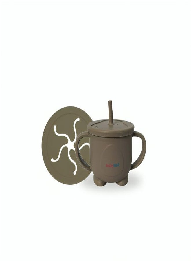 Babylief Silicone Snack Cup (Olive Green) - Image 1