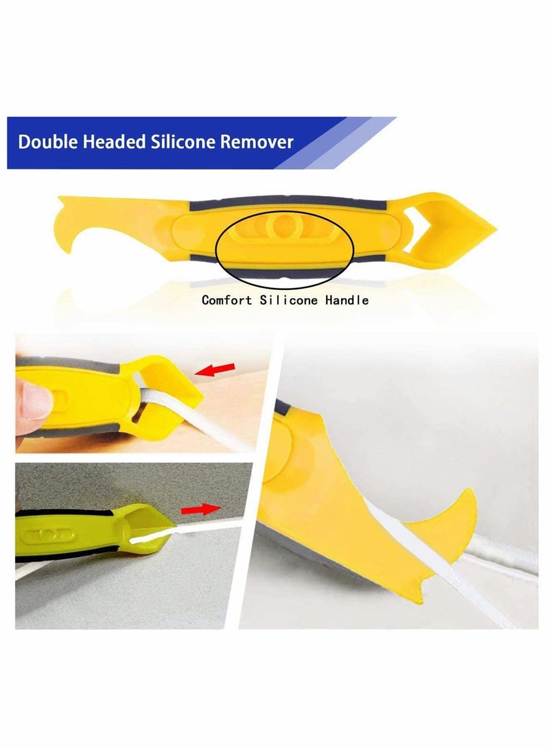 Y&D 10PCS Caulking Tool Kit, Sealant Remover Tool, Silicone Finishing Gun Nozzle, and Smoother for Bathroom Kitchen Room Floor Corner - Image 5