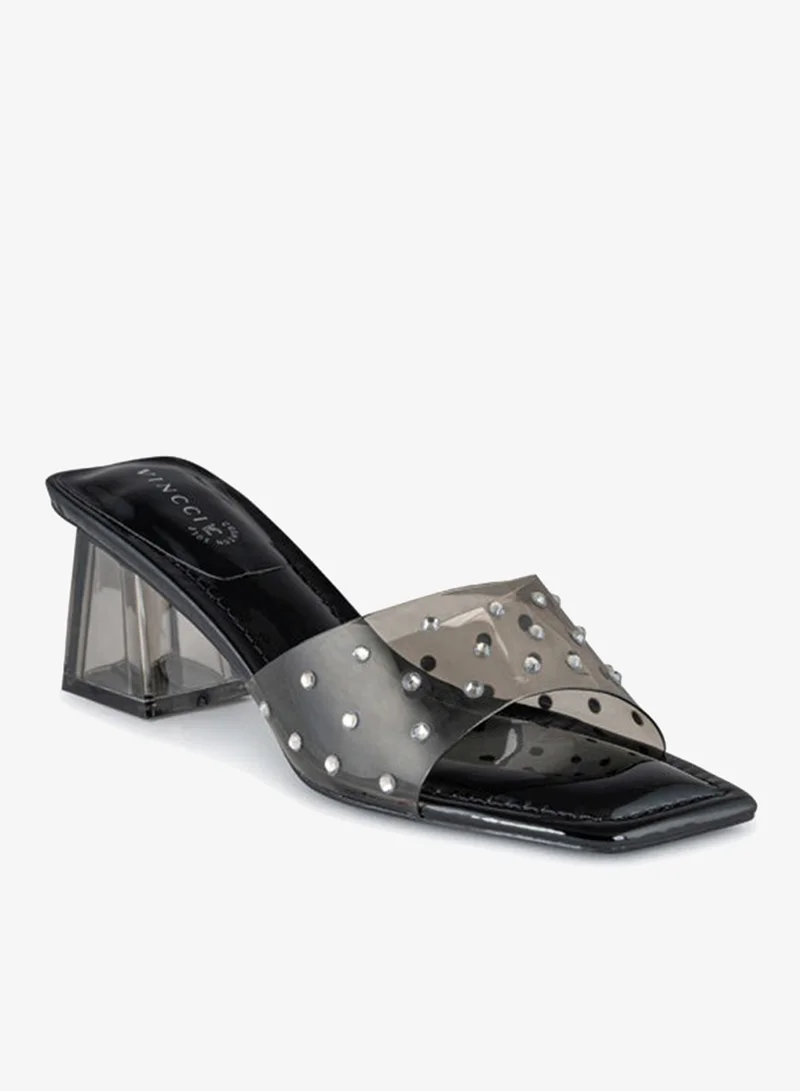 Vincci Women One Strap Mid Heel Sandals