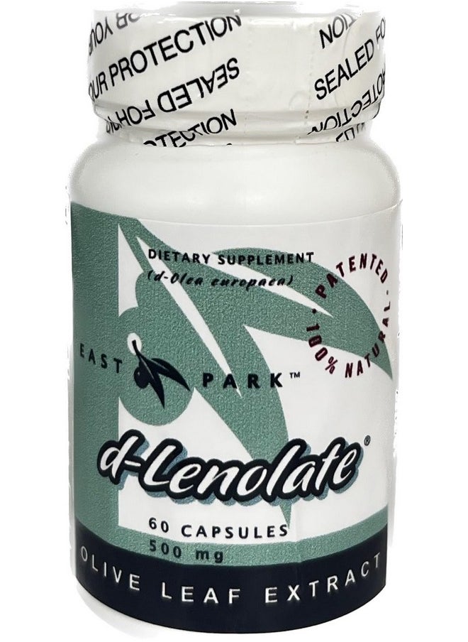 EAST PARK D-Lenolate Olive Leaf Extract (500Mg - 60 Caps) By East Park Research  - Image 1