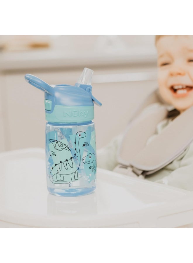 Nuby Incredible Gulp Cups, 2-Pack, Free Flow Toddler Drinking Cups for Independent Drinking, Everyday Hydration and Mealtime Use, Dinosaurs - Image 4
