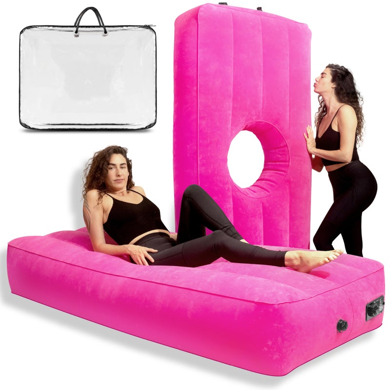 YESINDEED Upgraded BBL Bed with Hole, Inflatable Brazilian Butt Lift Mattress for Post Surgery Recovery - Waterproof Velvet Touch Top Comfortable & Supportive - Carrying Bag and with Built-in Pump - Image 1