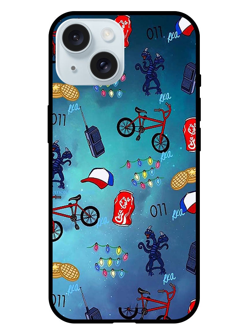 Theodor Protective Case Anti Scratch Shock Proof Bumper Cover For iPhone 15 Stranger Things - Image 1