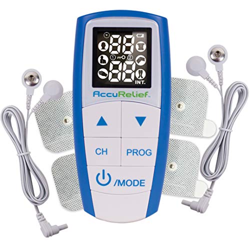 AccuRelief Complete 3-in-1 TENS Unit, EMS, Massager Device - Pain Relief Electric Muscle Stimulator with 4 Electrodes for Neck, Back, and Full Body - Image 1