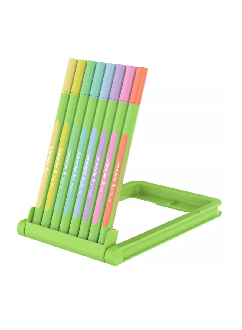 Schneider مجموعة 8 قطع من أقلام التحديد الرفيعة 0.4 مم بألوان باستيل - Image 2