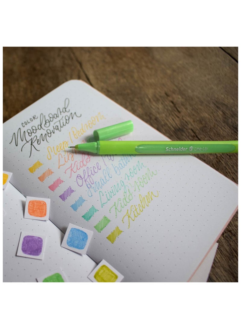 Schneider مجموعة 8 قطع من أقلام التحديد الرفيعة 0.4 مم بألوان باستيل - Image 3