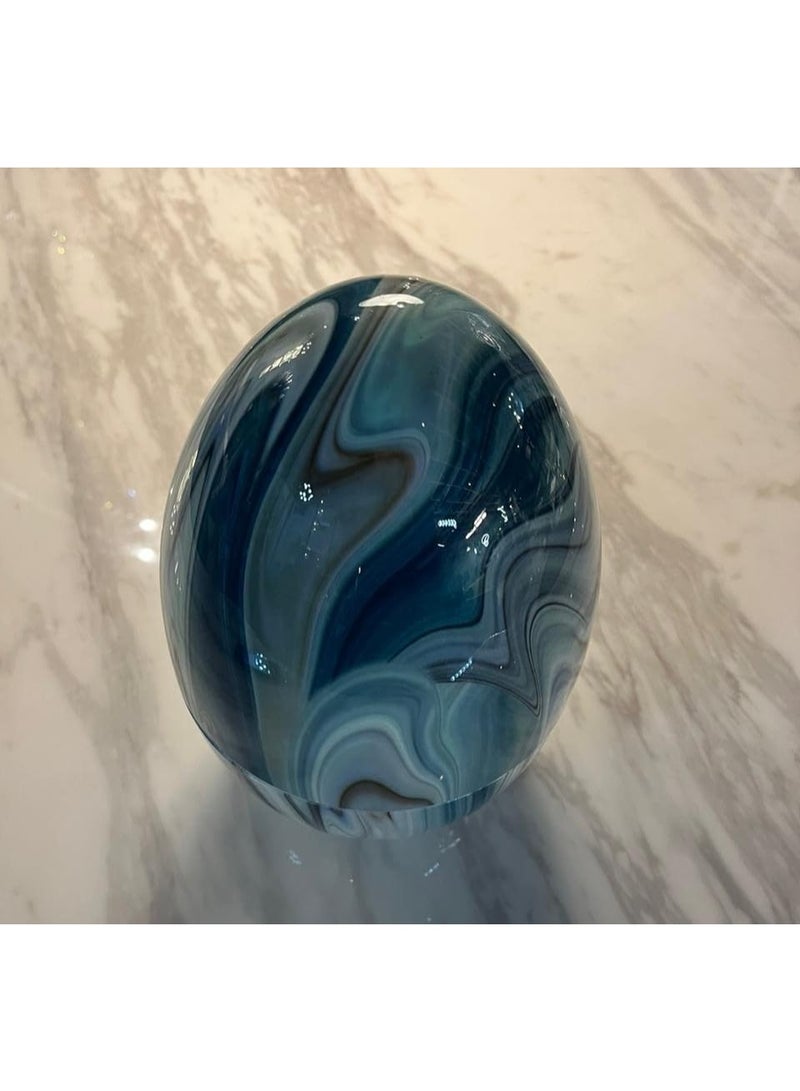 طقم أدوات مائدة  مكون من 24 قطعة من أدوات المائدة المصنوعة من الفولاذ المقاوم للصدأ باللون الذهبي  على شكل بيضة-2059 - Image 5