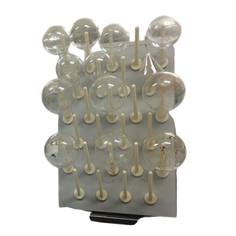 AIDraining Rack 20 Pegs PolypropylenePlastic Wall Mounted Laboratory Draining Rackwith Collection Tray for Labwith a Tray which Collects All The Waste Waterfor LaboratoryPack of 1 - Image 3