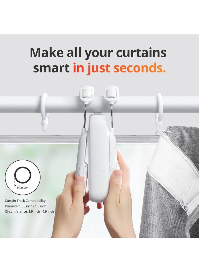 SwitchBot SwitchBot Curtain 3 Rod - Smart Automatic Curtain Opener - Bluetooth Remote Control with App/Timer, Upgraded High Performance Motor, Compatible with Voice Assistant  - Image 4