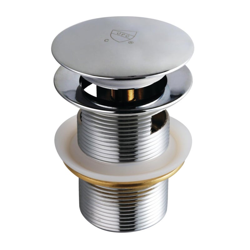 Kingston Brass VTDESHOE Trimscape ToeTouch Tub Drain with Overflow Polished Chrome