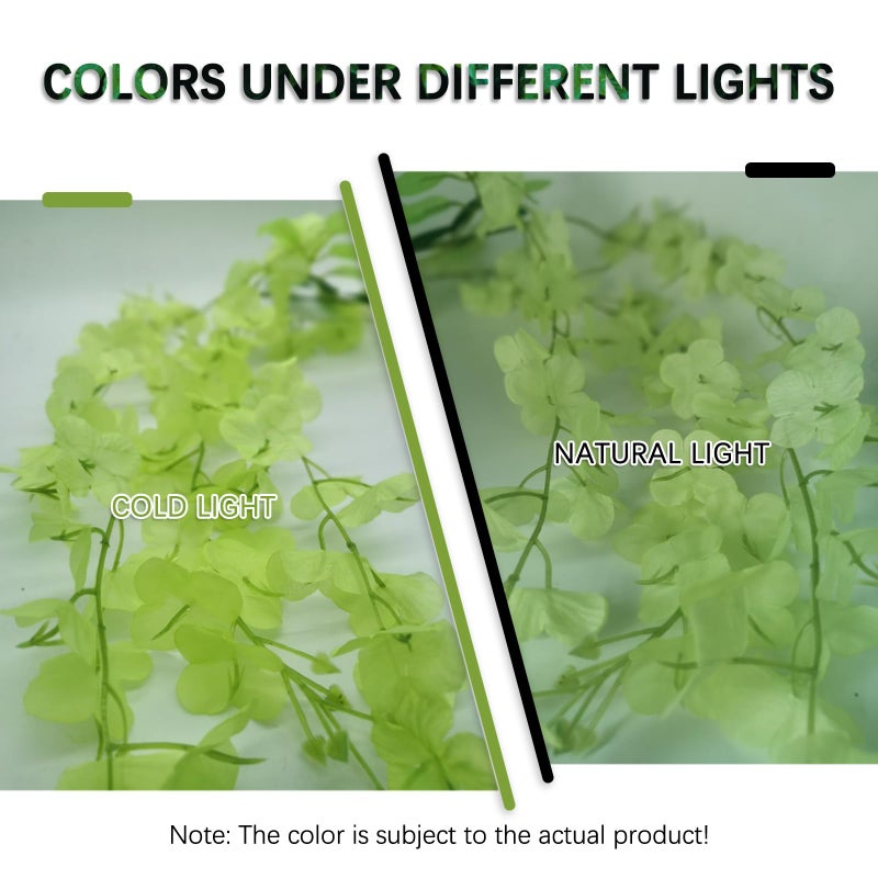 Luerbi Green Artificial Wisteria Flower Vines  3.77 Feet Green Wisteria Hanging Flowers Garland  12 Pack Fake Green Wisteria  Green Flower Vines for Backdrop  Green Trailing Flower  Yard Flower Vines Decor - Image 4