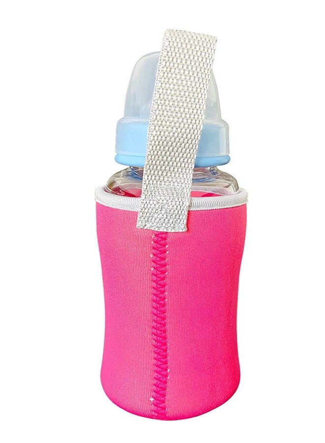 Aplam Chaplam Cute Animated Patterned Soft Stretchable Baby Feeding Bottle Cover with Easy to Hold Strap for 120ml, 150ml, 240ml (Pack of 1- Multicolor1) - Image 5