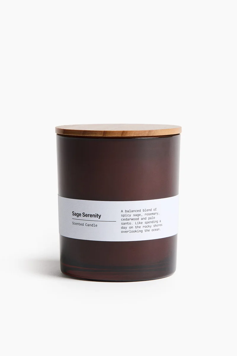 H&M Wood-lid scented candle