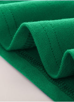 HaveDream Children's Cotton Lapel Short Sleeve Green - Suitable for Height 140CM  - Image 3