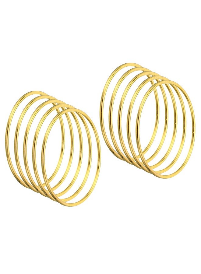 PATIKIL 3 Inch Dream Catcher Rings 20 Pcs Metal Macrame Wreath Floral Round Ring Hoop For Christmas Decor Home Car Diy Craft Wedding Wall Hanging Decorations Gold  - Image 1