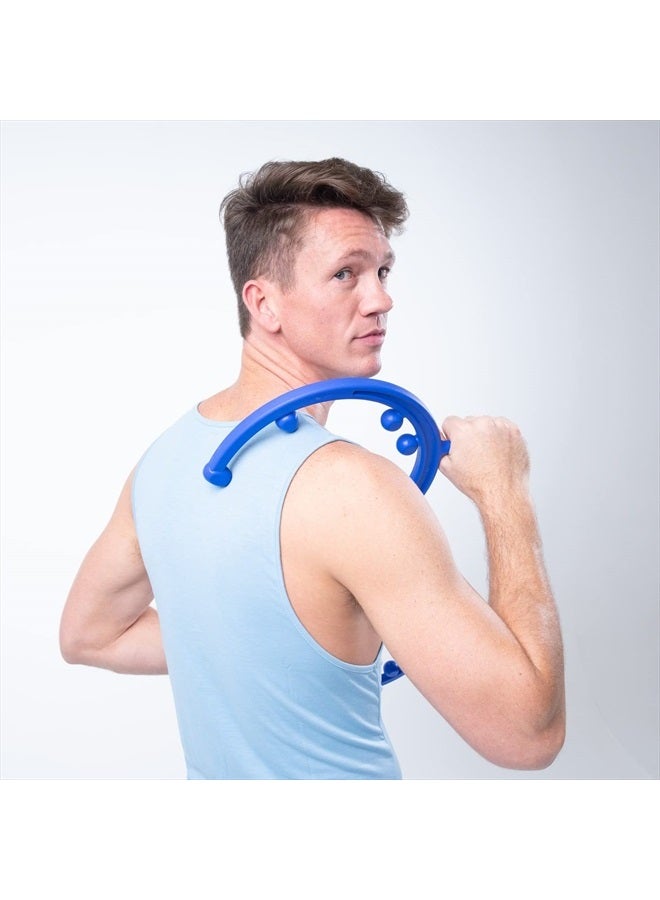 Body Back Buddy Classic USA Made Handheld Full Body Massage Cane Pressure & Trigger Point Massage Tool for Deep Tissue Pain Relief - Dual Massage Hooks for Back, Shoulder, Neck. Manual Back Massager - Image 3